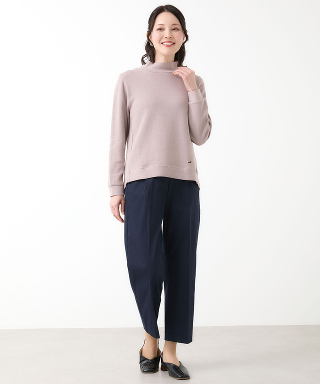 メランジリブ プルオーバー カットソー