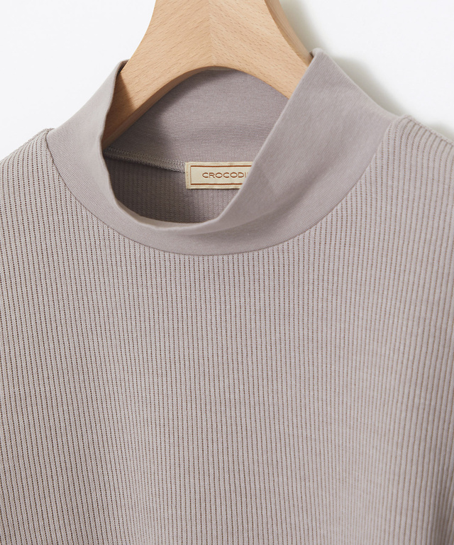 メランジリブ プルオーバー カットソー