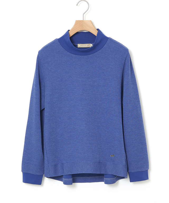 メランジリブ プルオーバー カットソー