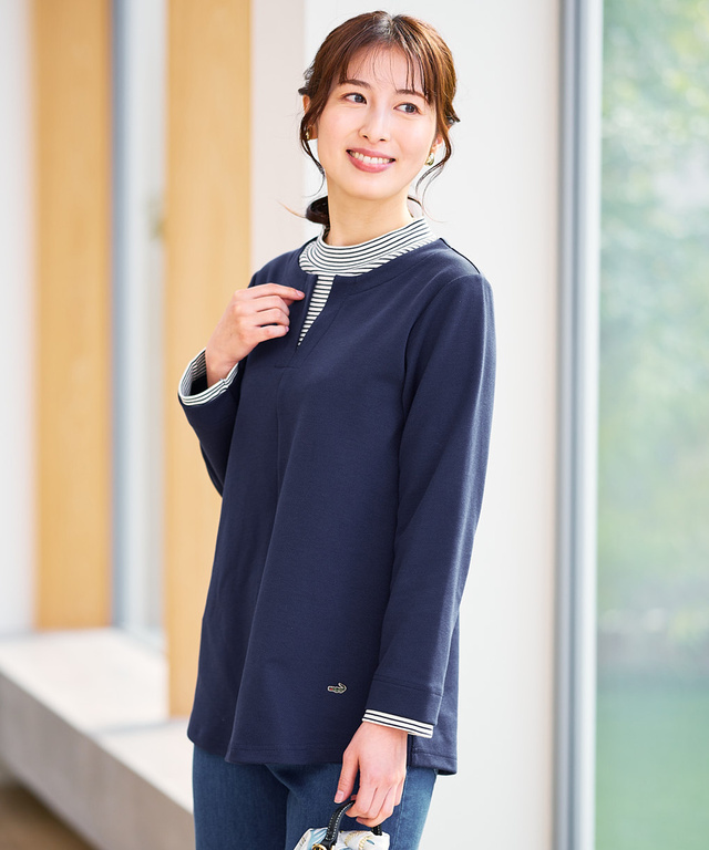 ドッキング ハイネック チュニック【オンラインショップ・一部店舗限定】