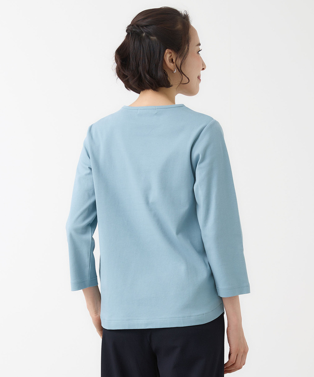 メッセージプリント 七分袖 Tシャツ