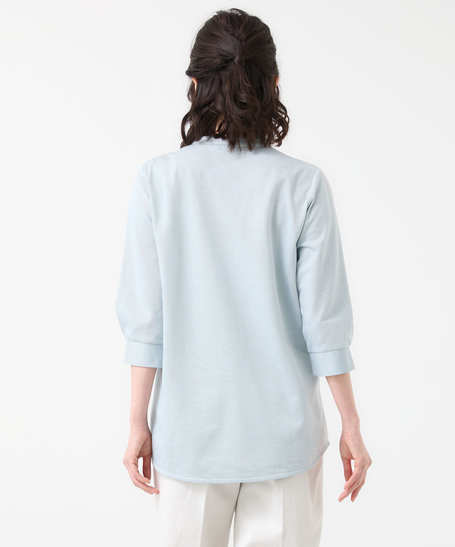 ストライプ ピンタック チュニック