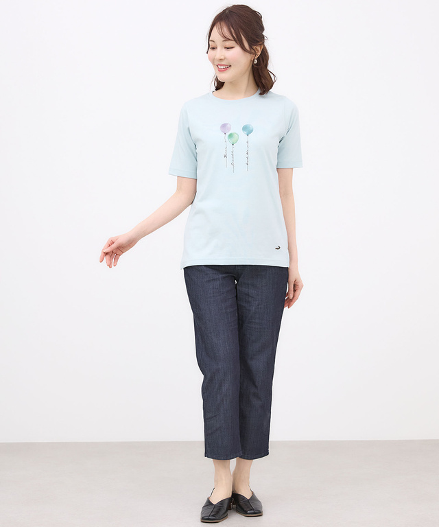 バルーンプリント 半袖 Tシャツ【吸汗速乾】