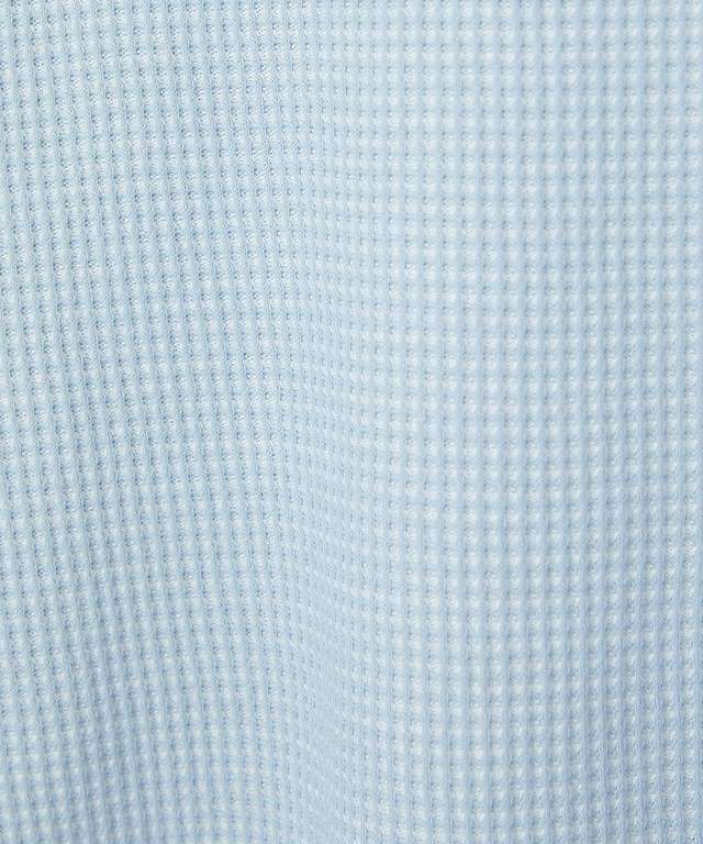 ワッフル生地 切り替え カーディガン