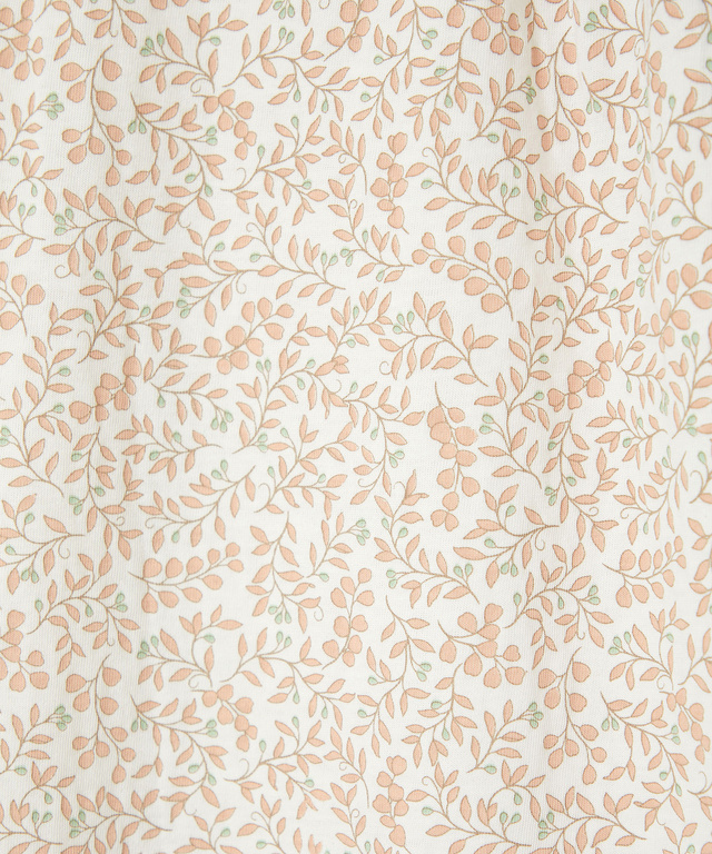 総柄プリント フリル襟 カットソー