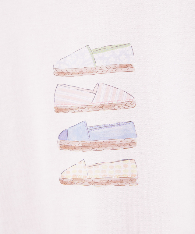 サンダルプリント 半袖 Tシャツ【吸汗速乾】