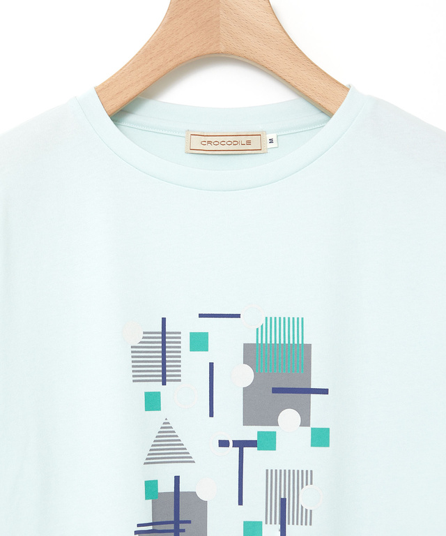 プレーティング天竺 モチーフプリント Tシャツ【UVカット】