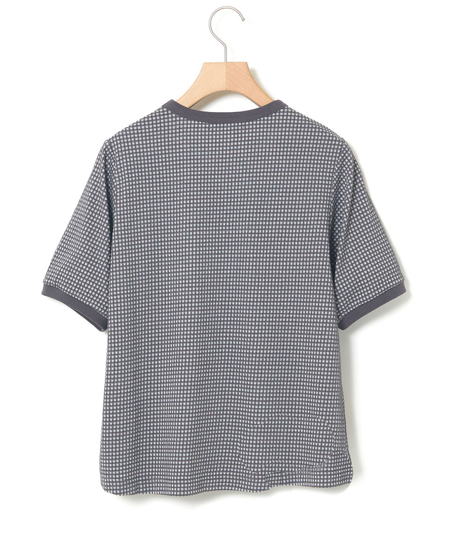 ギンガムチェック ジャカード Tシャツ
