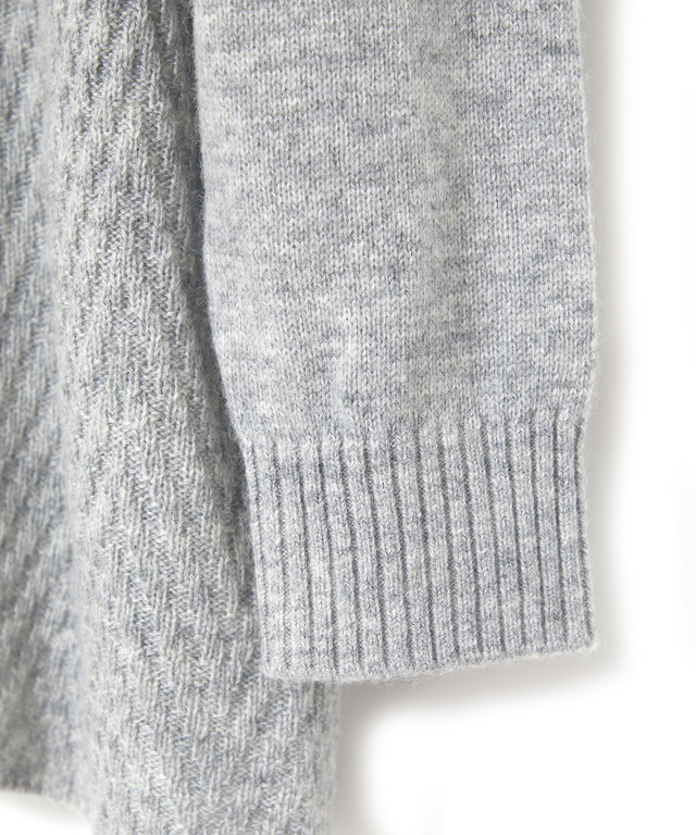 クルーネックニットチュニック