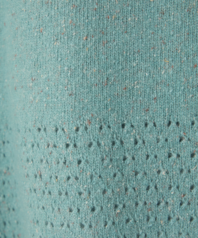 シルクブレンド ネップ ニットカーディガン