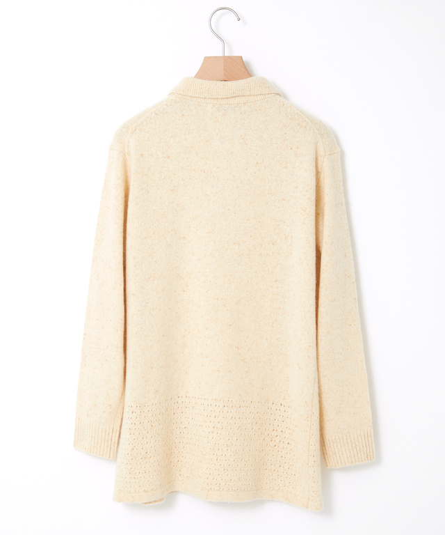 シルクブレンド ネップ ニットチュニック