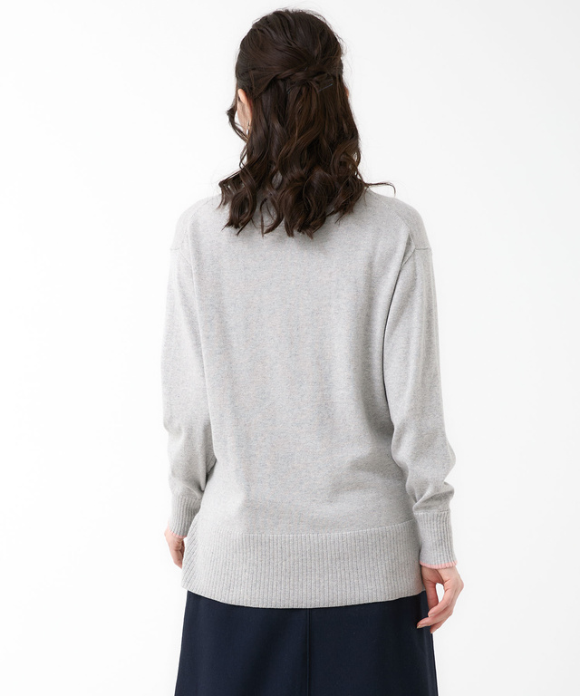 ハイネック ニット プルオーバー【手洗いOK】