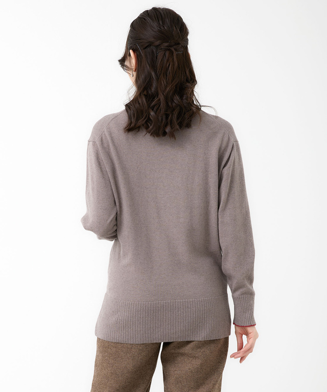 ハイネック ニット プルオーバー【手洗いOK】