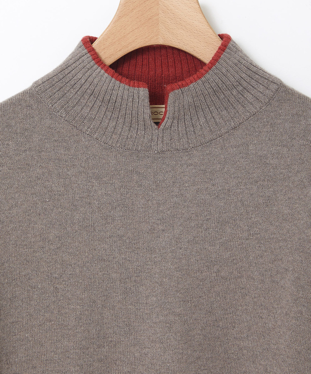 ハイネック ニット プルオーバー【手洗いOK】