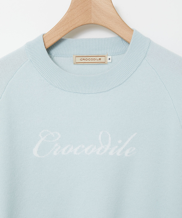 ロゴ ニット トレーナー【手洗いOK】