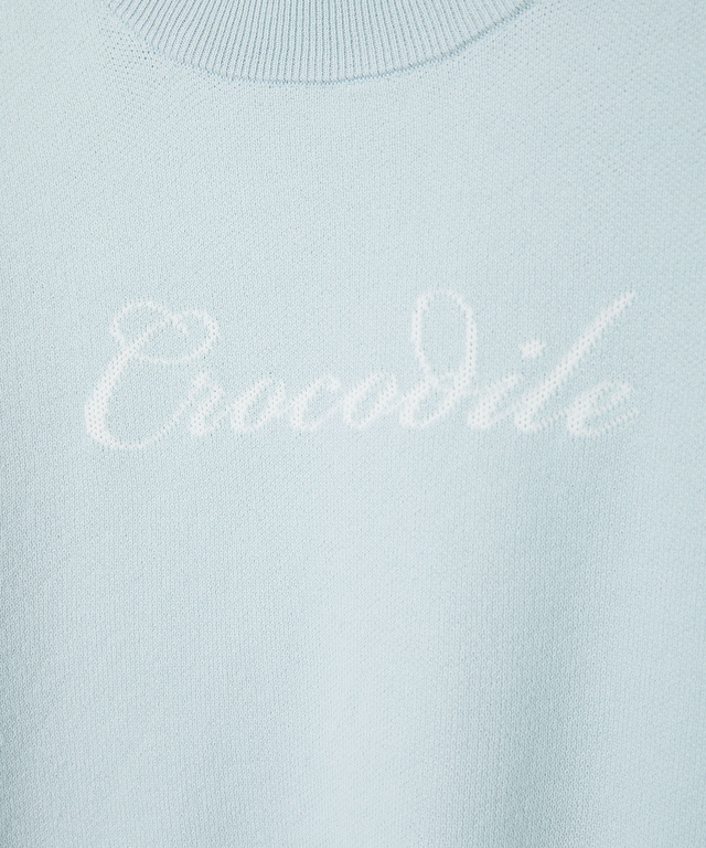 ロゴ ニット トレーナー【手洗いOK】