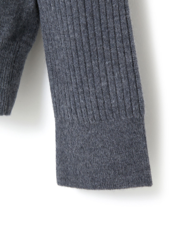 ウールブレンド アゼハイネック ニットカットソー【手洗いOK】