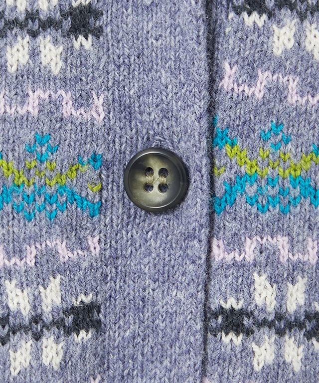 ウールブレンド フェアアイル柄 ニット ベスト【手洗いOK】