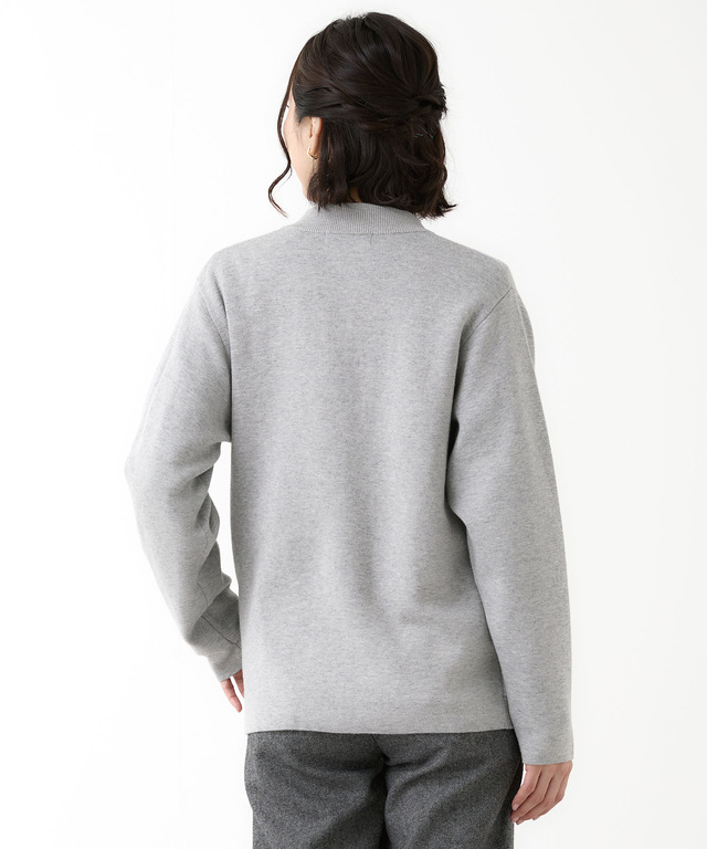 ジップアップ ニット カーディガン