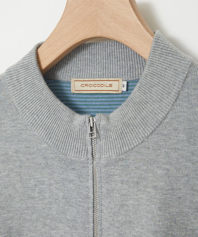 ジップアップ ニット カーディガン