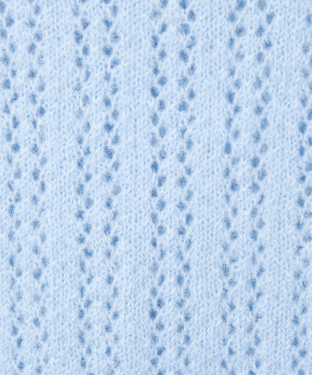 ウールブレンド ケーブル ニットカーディガン【手洗いOK】