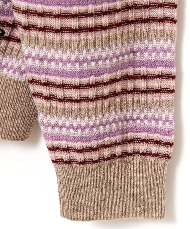 マルチカラーボーダー プルオーバー ニット【手洗いOK】