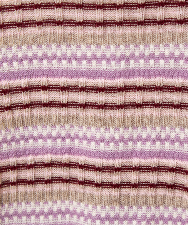 マルチカラーボーダー プルオーバー ニット【手洗いOK】