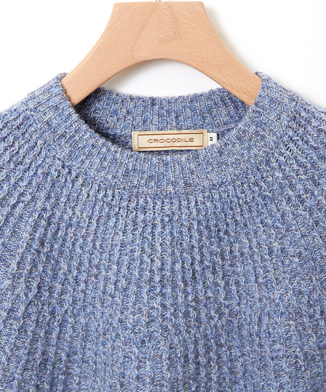 ウール マルチネップ ニットチュニック【手洗いOK】