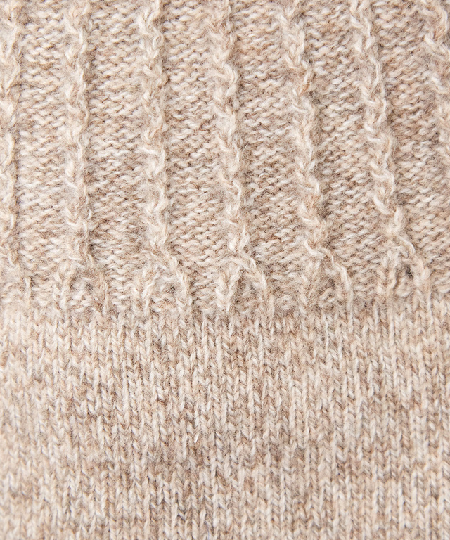 ウール マルチネップ ニットチュニック【手洗いOK】