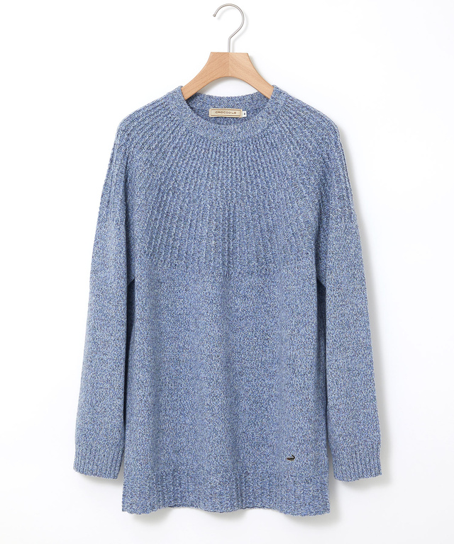 ウール マルチネップ ニットチュニック【手洗いOK】