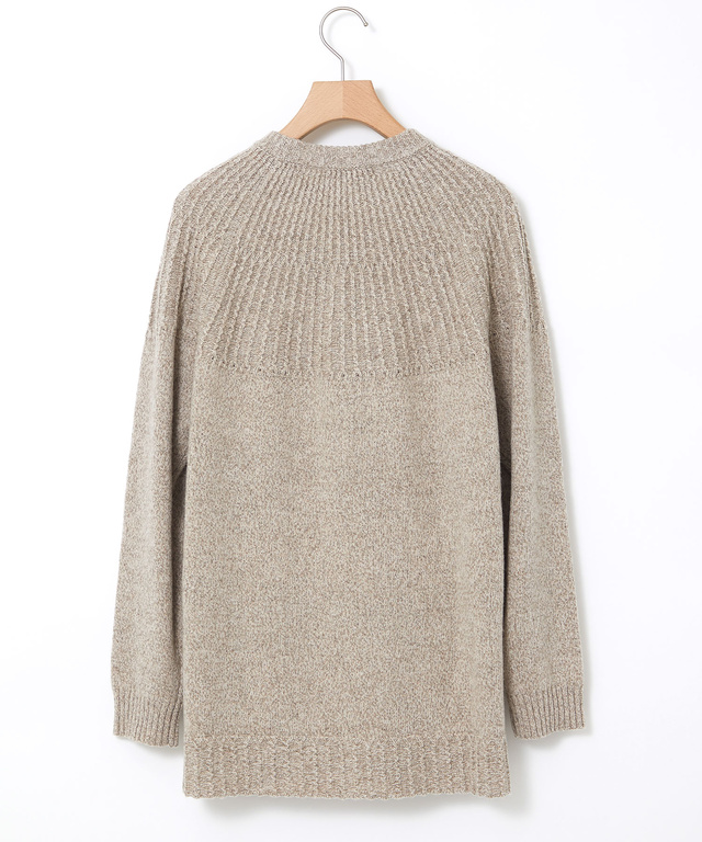 ウール マルチネップ ニットチュニック【手洗いOK】