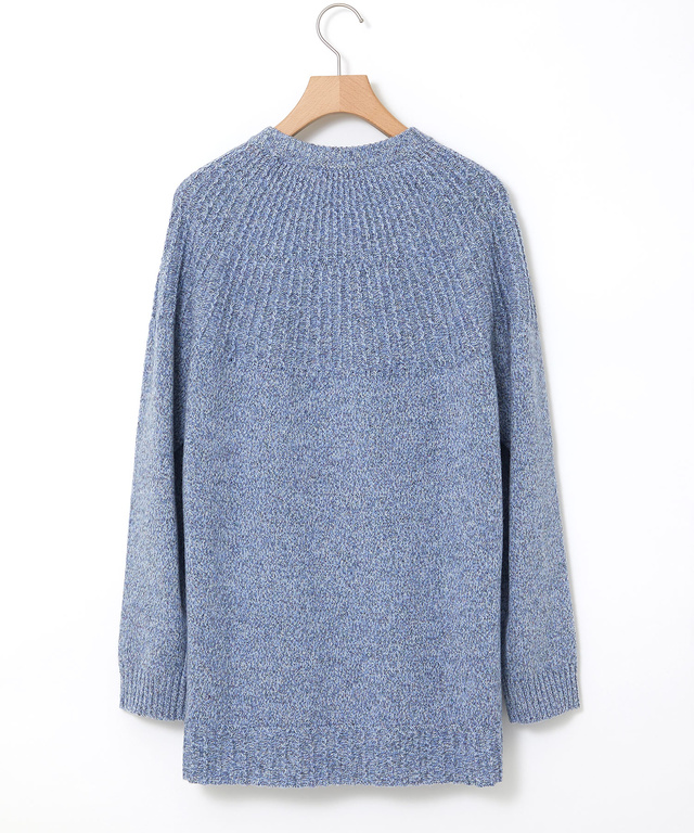 ウール マルチネップ ニットチュニック【手洗いOK】