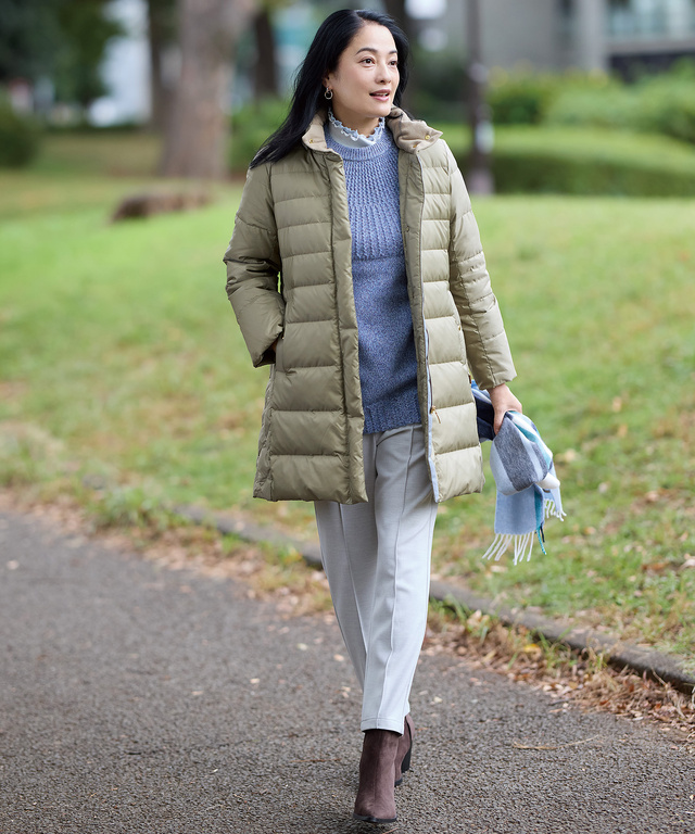 ウール マルチネップ ニットチュニック【手洗いOK】