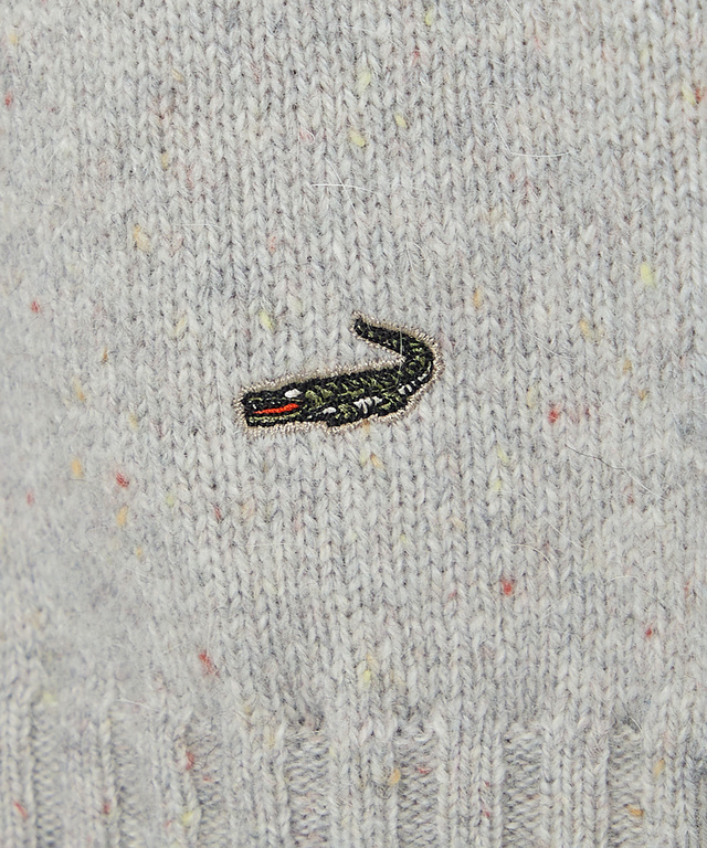 ハイネック ネップ ニットチュニック【手洗いOK】【オンラインショップ限定】