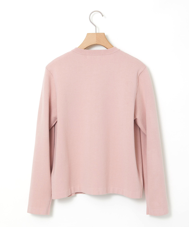 ダブルジャカード ニット カーディガン【手洗いOK】