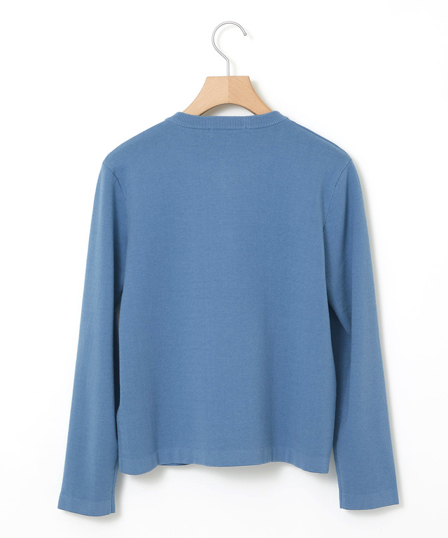 ダブルジャカード ニット カーディガン【手洗いOK】