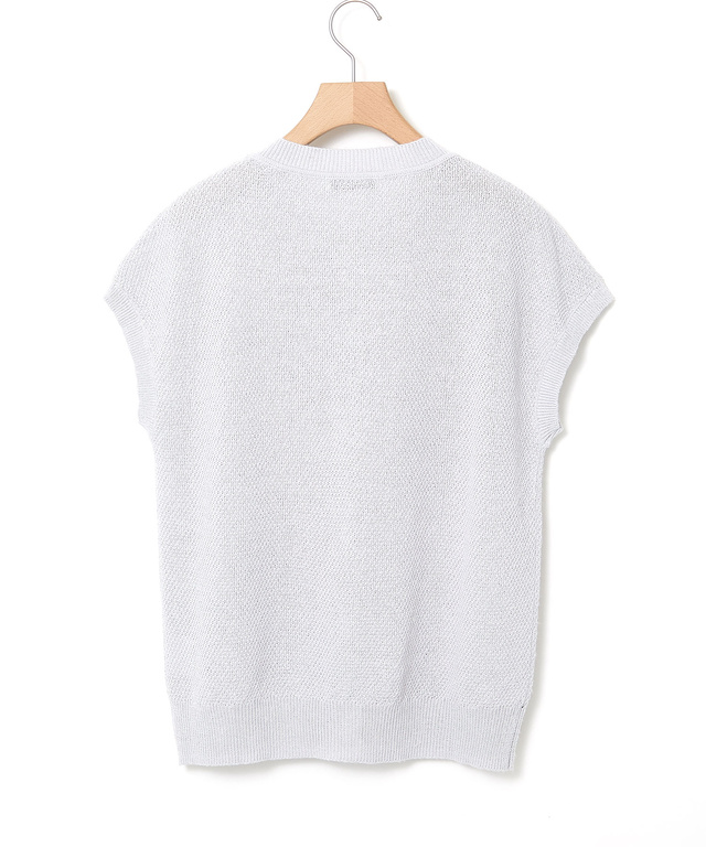 ペーパーヤーン ニット ベスト【手洗いOK】