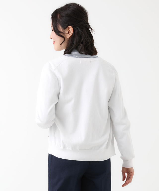 ケーブル ニット カーディガン【ウガンダオーガニックコットン】【手洗いOK】