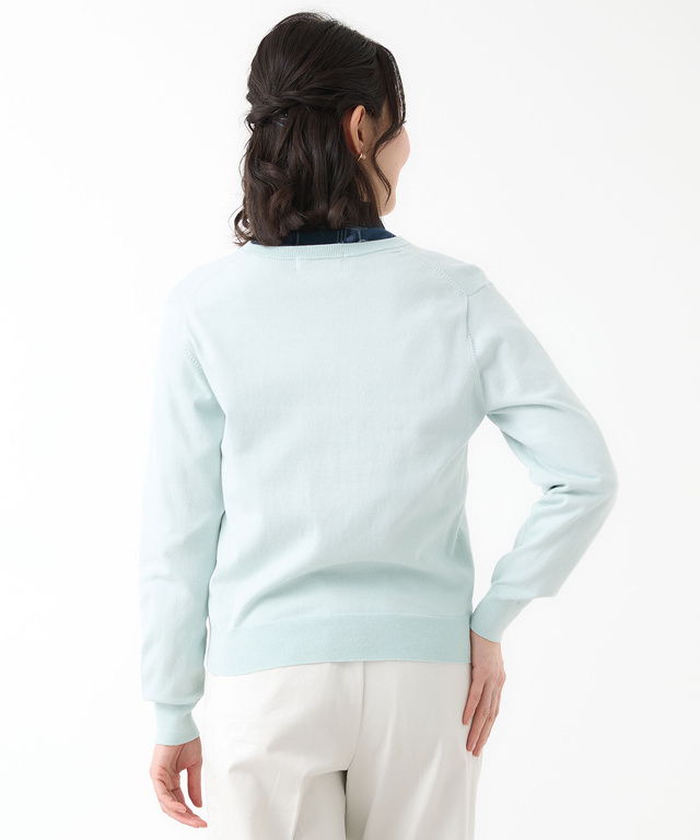 ケーブル ニット カーディガン【ウガンダオーガニックコットン】【手洗いOK】