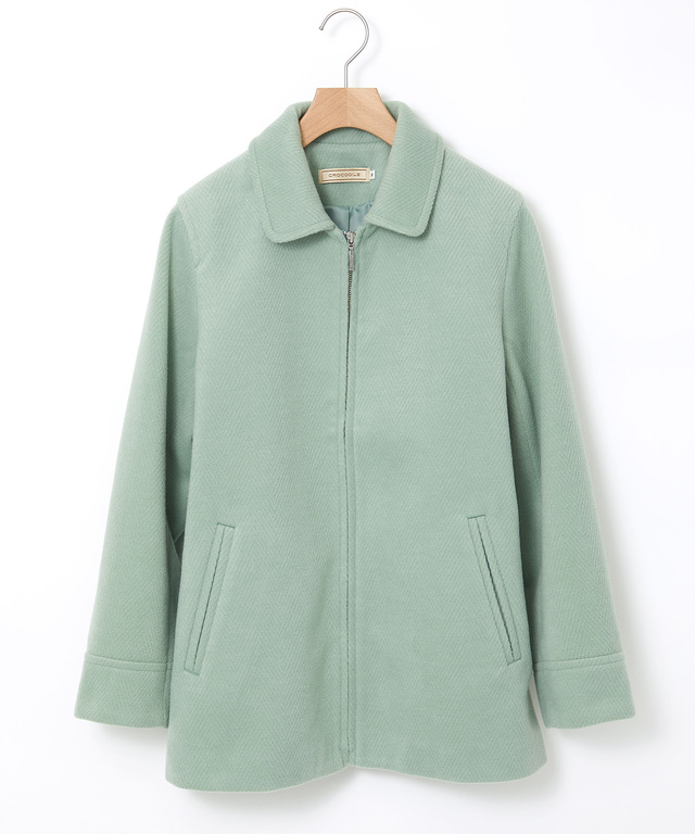 ウールライク ステンカラー コート