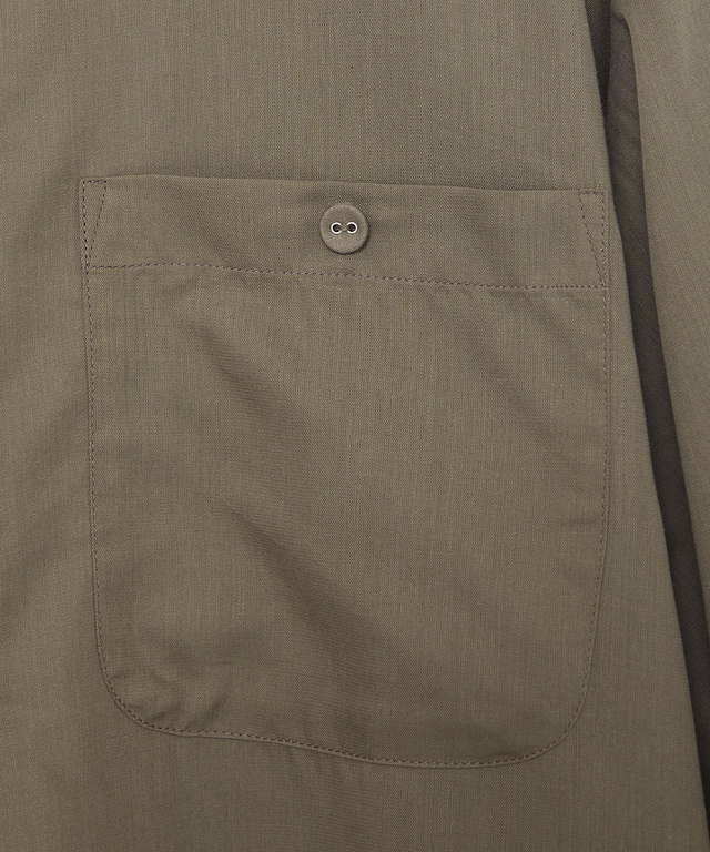 ノーカラー シアー ブルゾン