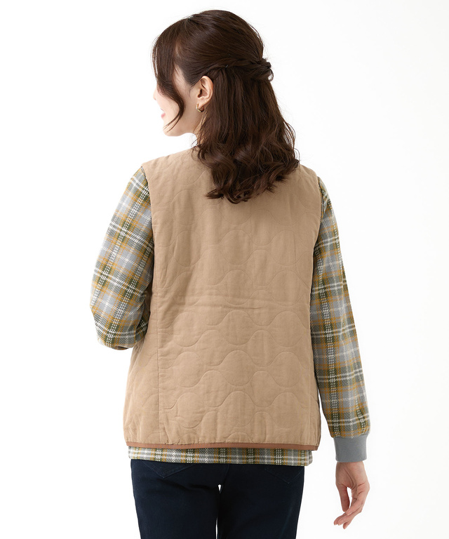 キルティング 中綿 ベスト