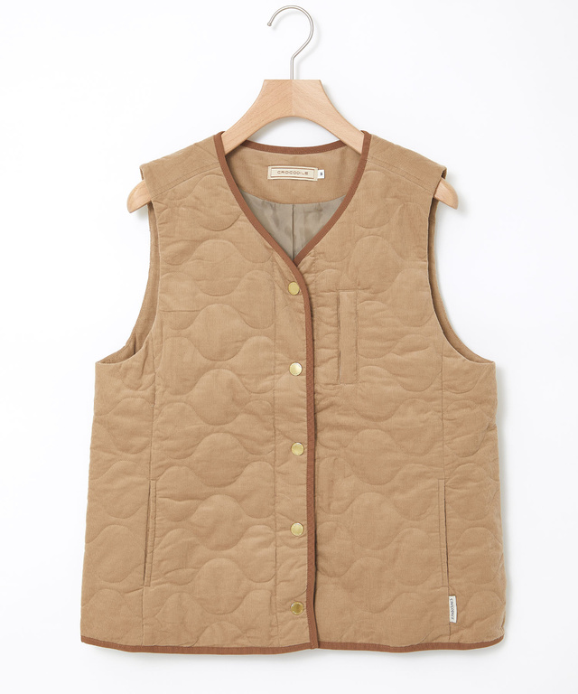 キルティング 中綿 ベスト