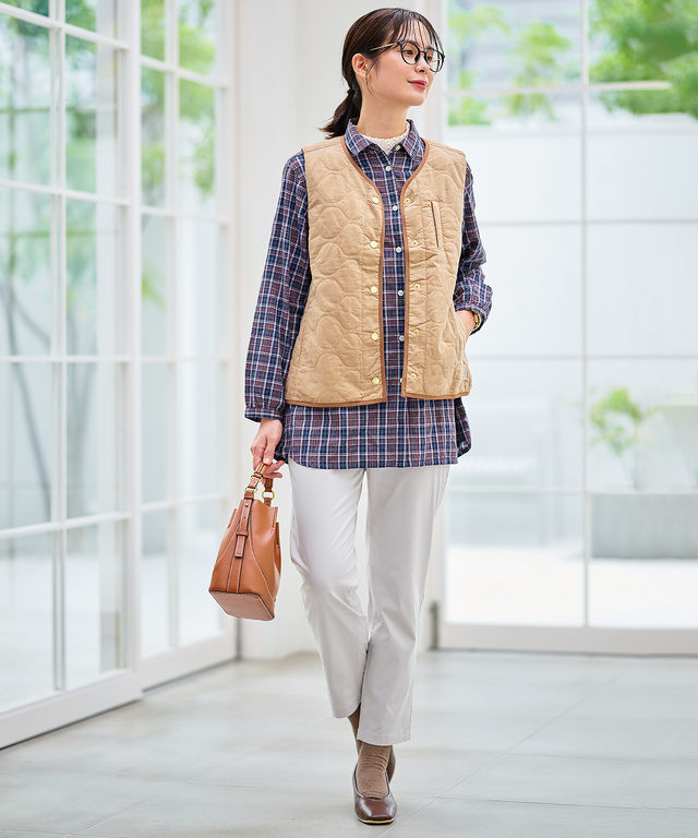 キルティング 中綿 ベスト