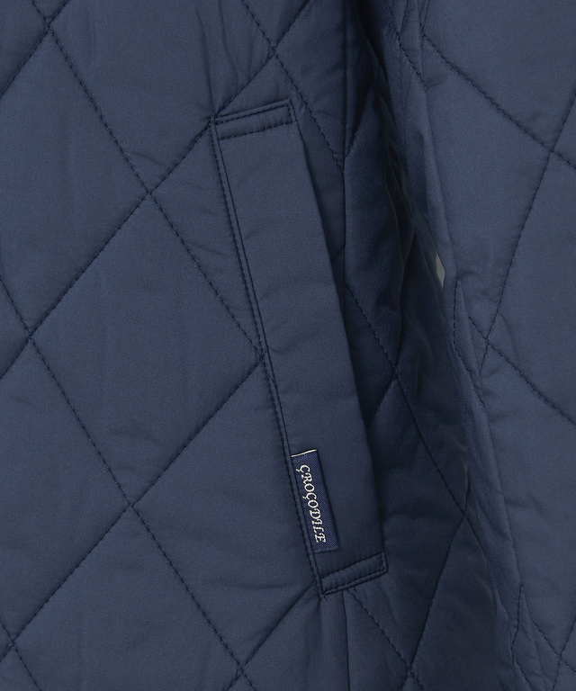 クロコダイルタータン ダイヤキルト 中綿 ジャケット