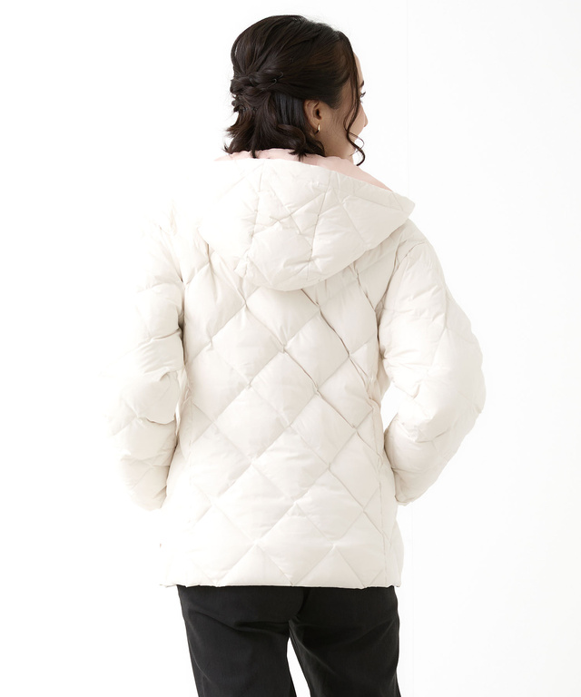 2WAYフード キルトダウン ジャケット