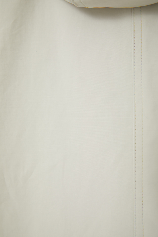 ストライプ バイカラー コート