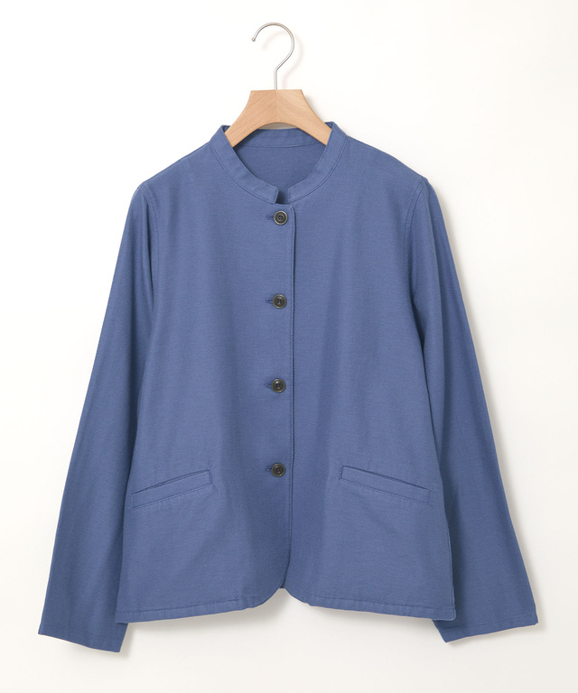 ツイル マオカラー ジャケット【手洗いOK】