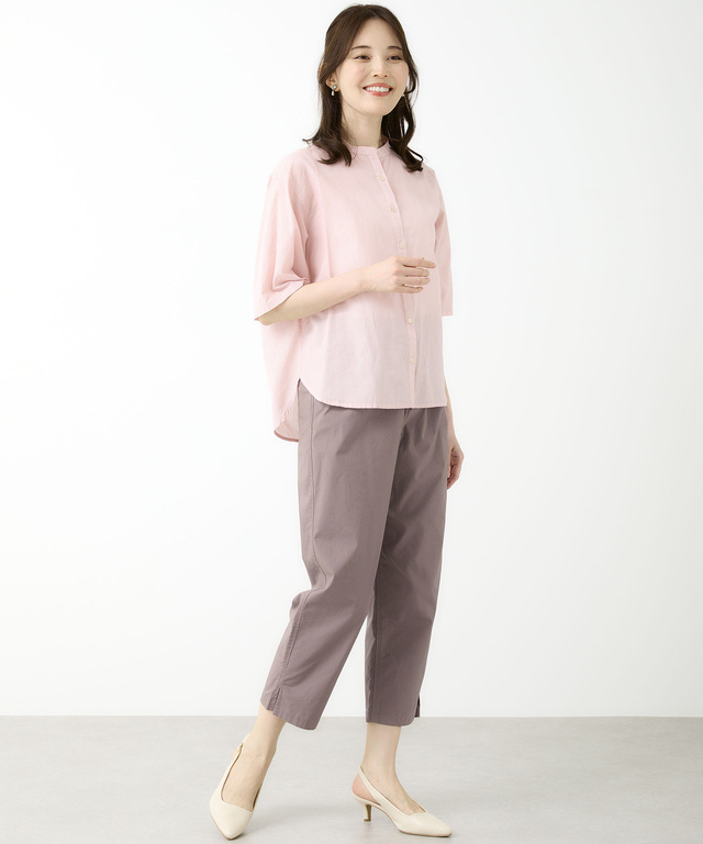 ストレッチ 八分丈 パンツ