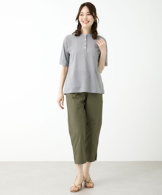 ストレッチ 八分丈 パンツ